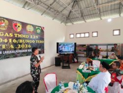 Dandim 0416/Bute Paparkan Progres TMMD ke-129 kepada Danrem 042/Garuda Putih di Bungo