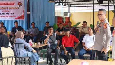 Kapolres Bungo Pererat Sinergi dengan Insan Pers Lewat Coffee Morning