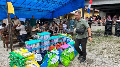 Polres Bungo dan Pemkab Salurkan Bansos untuk Korban Banjir di Tanah Bekali