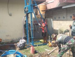 TMMD Ke-129 Kodim 0416/Bute Kebut Pengeboran Sumur Bor, Wujudkan Akses Air Bersih untuk Warga Tanjung Agung