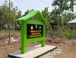 Tugu Prasasti TMMD Ke-129 di Desa Tanjung Agung Rampung 100 Persen, Jadi Simbol Kemanunggalan TNI dan Rakyat