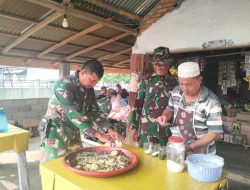 Warung Kopi Warga Kebanjiran Rezeki Berkat Kehadiran Satgas TMMD Ke-129 Kodim 0416/Bute