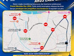 Presisi Merdeka Run 2026 Digelar Minggu, Sejumlah Ruas Jalan di Jambi Ditutup Sementara